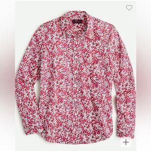 J.Crew Cotton Poplin Perfect Shirt in Liberty Wiltshire Print. NWT Size 4